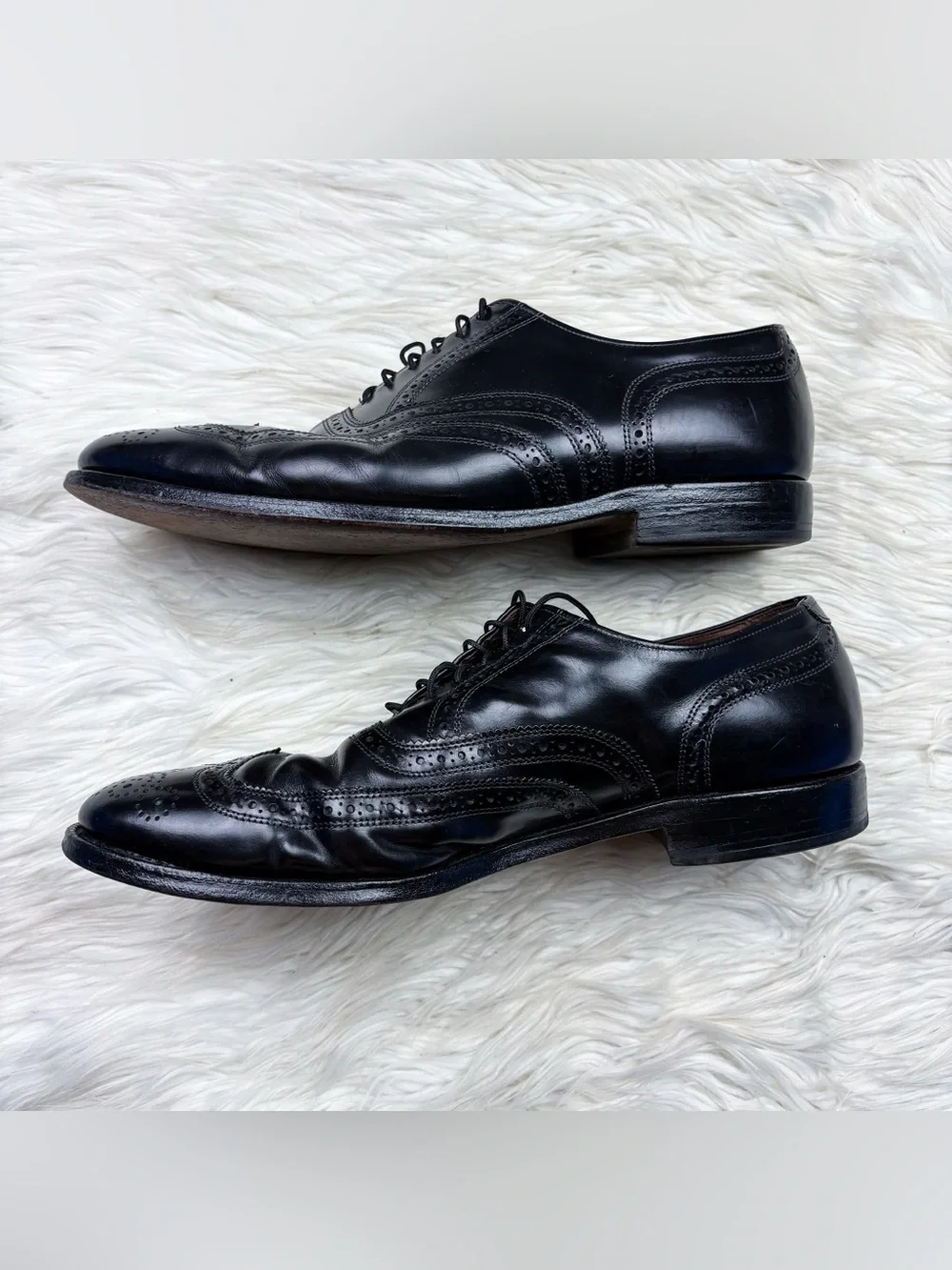 Allen Edmonds Lloyd McAllister Wingtip Oxford Dress Shoes Black Mens 11.5 Formal